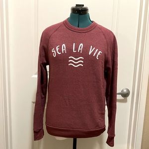 Maroon “Sea la Vie” sweatshirt